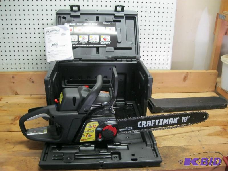 Craftsman 18 Inch Chainsaw In Case Works Only...