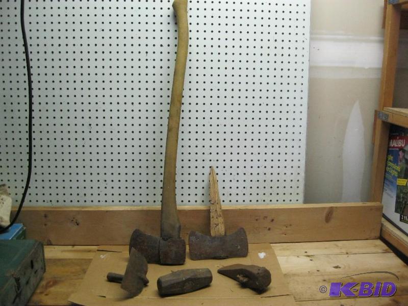 Vintage Steel Ax Heads And Misc....