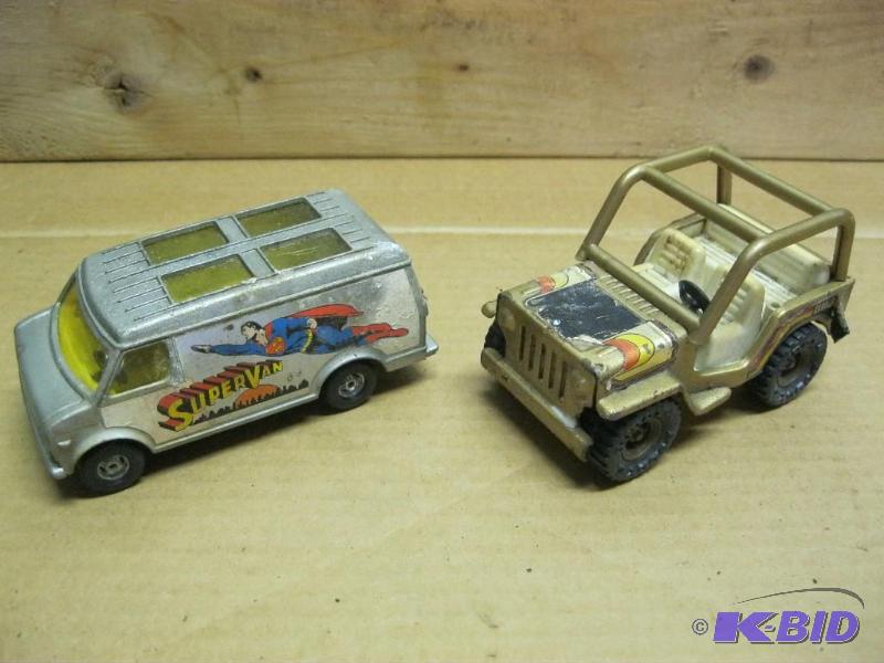 Vintage Corgi&nbspSuperman Van And Buddy L J...