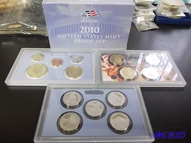 2010 US Proof Set With Presidential Dollars&n...