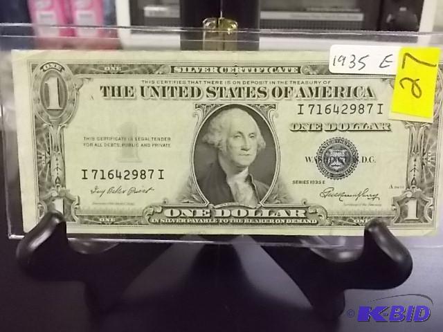 $1 Silver Certificate Series 1935 E...