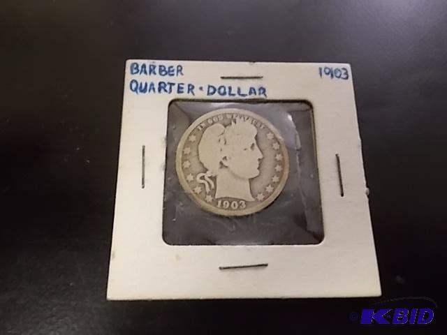 1903 Barber Quarter...