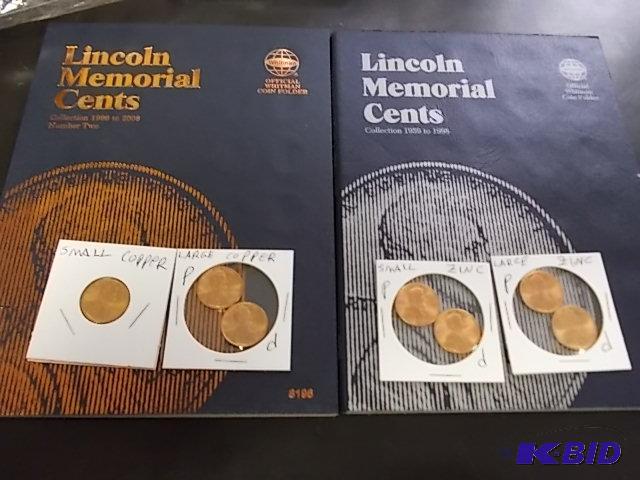2 Whitman Penny Collector Books 1959 To 1984 ...
