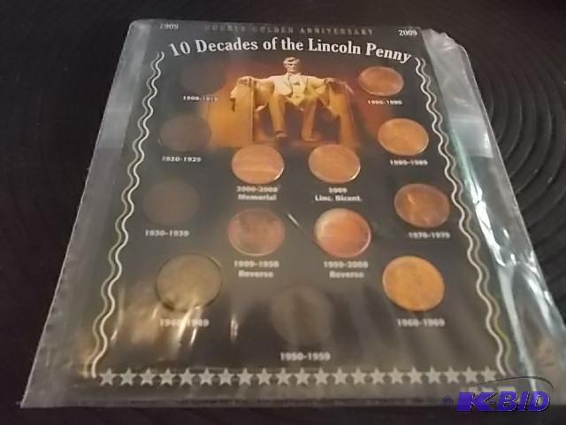 10-Decades Of The Lincoln Penny Set...