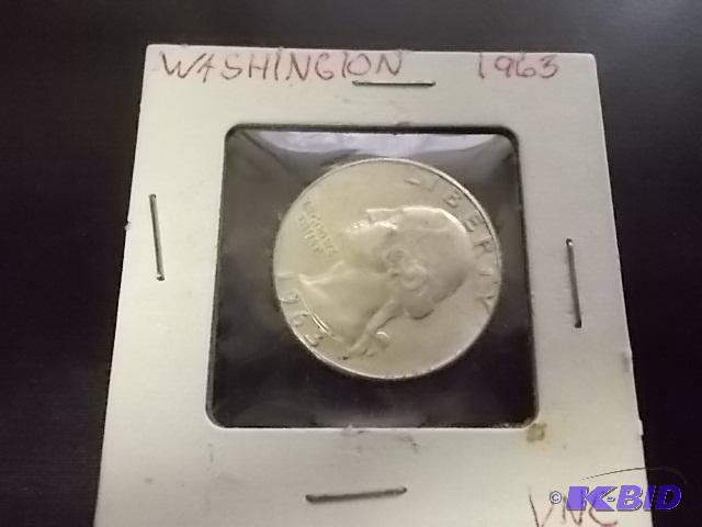 1963 Silver Washington Quarter...