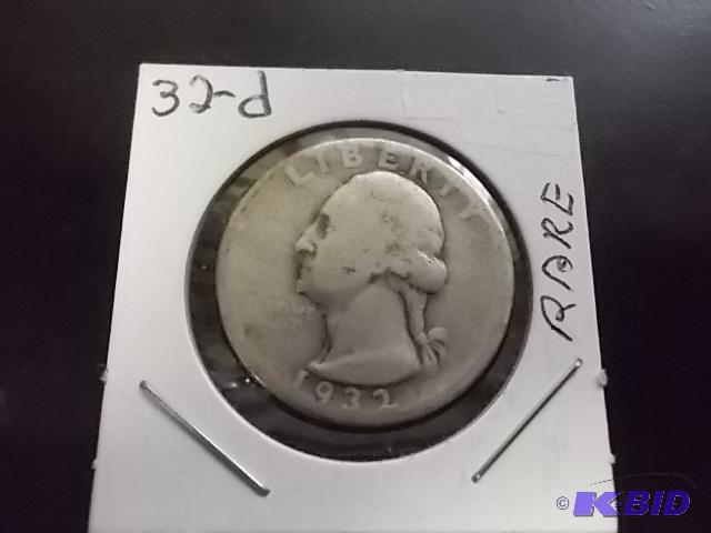 1932 D Washington Quarter Rare...