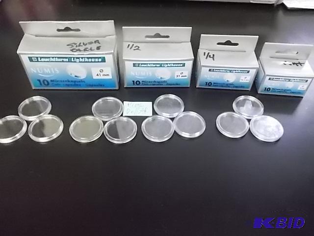Coin Capsules Halves, Quarters, Silver Eagles...
