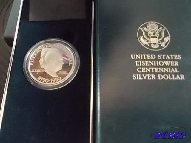 Eisenhower Centennial Silver Dollar...