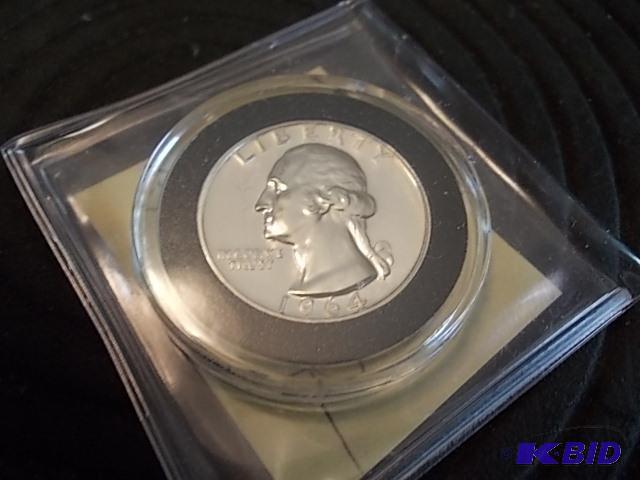 1964 Proof Silver Washington Quarter...