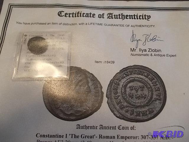 Authenentic Ancient Coin Of Constantine I - T...