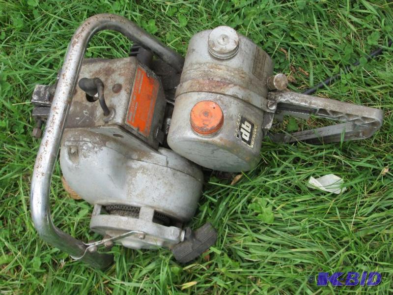 lot 209 image: Vintage chain saw, bar not included...