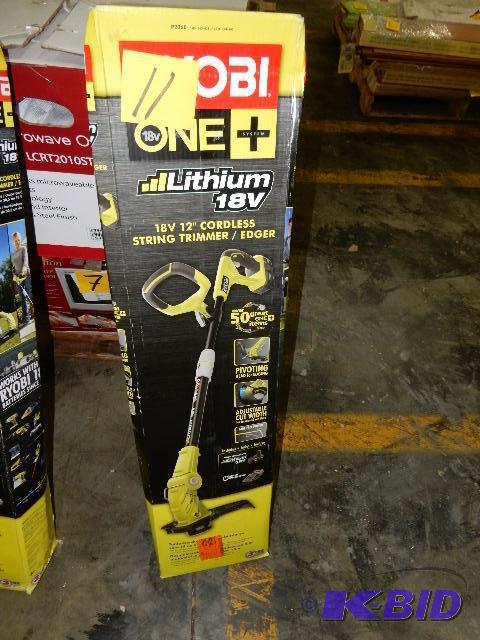 lot 11 image: Ryobi 18 V Lithium 12 in Cordless String Trim...