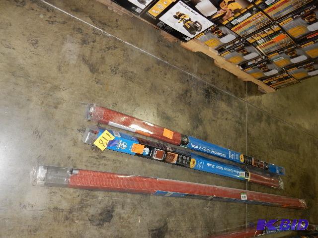 lot 118 image: Cordless Exterior Roller Blinds. 2, 72in x 72...