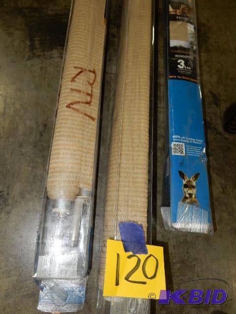 lot 120 image: Cordless Exterior Roller Blinds, 1, 96in x 72...