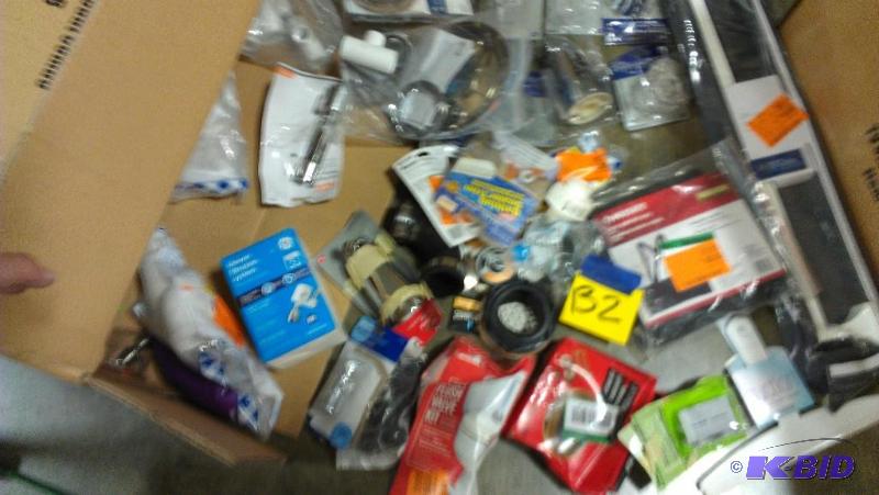 lot 132 image: Bathroom improvement smalls and plumbing item...