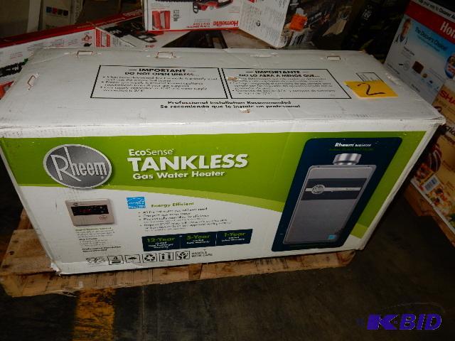 lot 2 image: Rheem, Model RtGT 66 Dun, Direct Vent Automat...