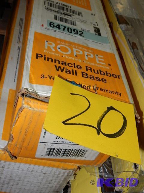 lot 20 image: Pinnacle Rubber Wall Base.. 2 Boxes. each wit...