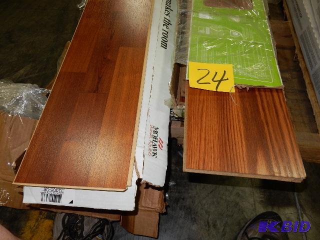 lot 24 image: 2 Boxes Mohawk flooring 2 Boxes Pergo..See l...