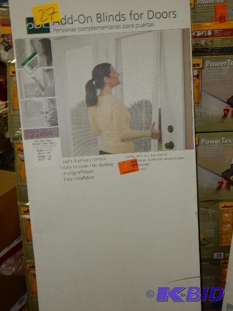 lot 27 image: Add on Blinds for Doors.. Fits 22in x 64 in w...