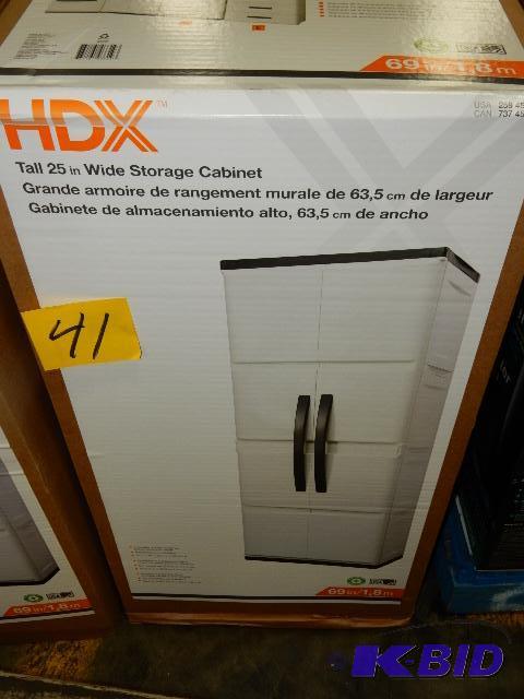 lot 41 image: Heavy Plastic Storage Cabinets.. Assembly req...
