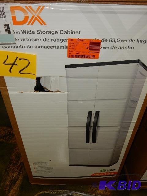 lot 42 image: Heavy Plastic Storage Cabinets.. Assembly req...