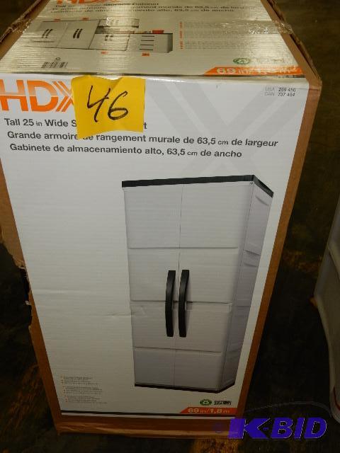 lot 46 image: Heavy Plastic Storage Cabinets.. Assembly req...