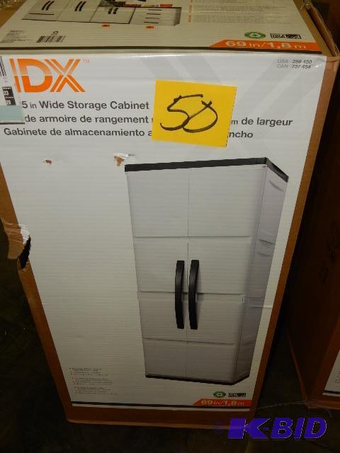 lot 50 image: Heavy Plastic Storage Cabinets.. Assembly req...