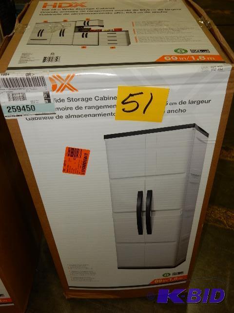 lot 51 image: Heavy Plastic Storage Cabinets.. Assembly req...