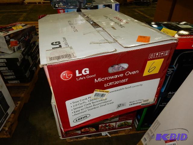 lot 6 image: LG Microwave, LCRT2010st.. With carousel.. Te...
