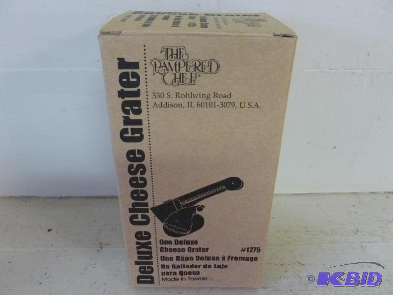 lot 121 image: The Pampered Chef deluxe cheese grater, brand...