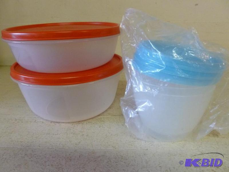 lot 126 image: Lot of new Tupperware storage containers with...