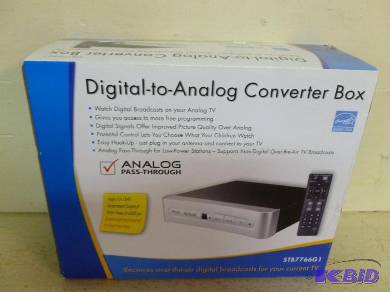 lot 156 image: Digital To Analog Converter Box, brand new in...