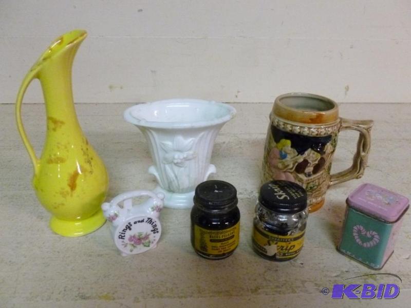 lot 176 image: This lot consists of two vintage ink bottles ...