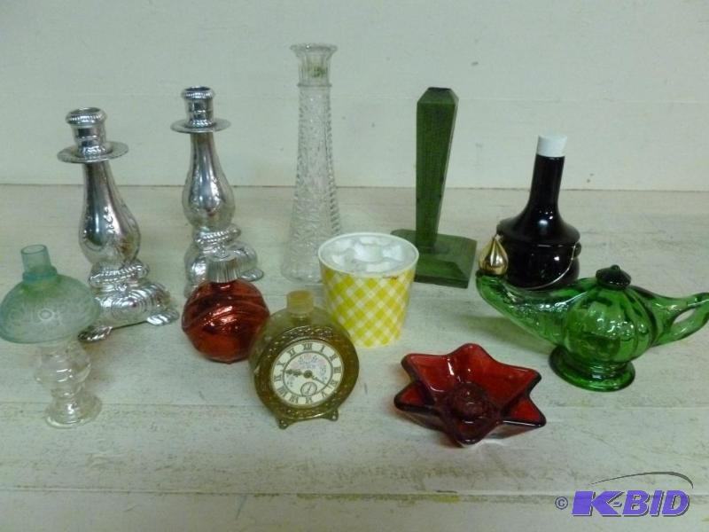 lot 181 image: Large lot of collectible Avon candlestick col...