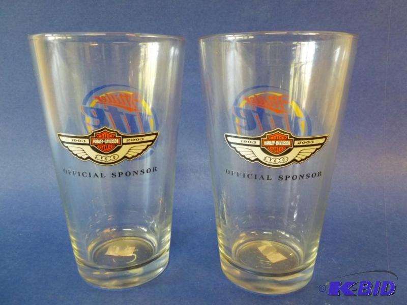 lot 19 image: Lot of two collectible Miller Lite - Harley D...
