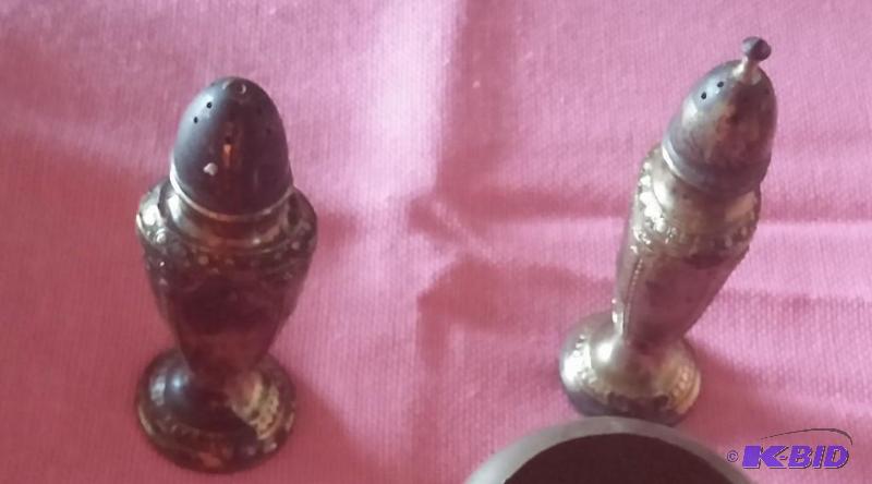 Vintage Silver Salt and Pepper Shakers