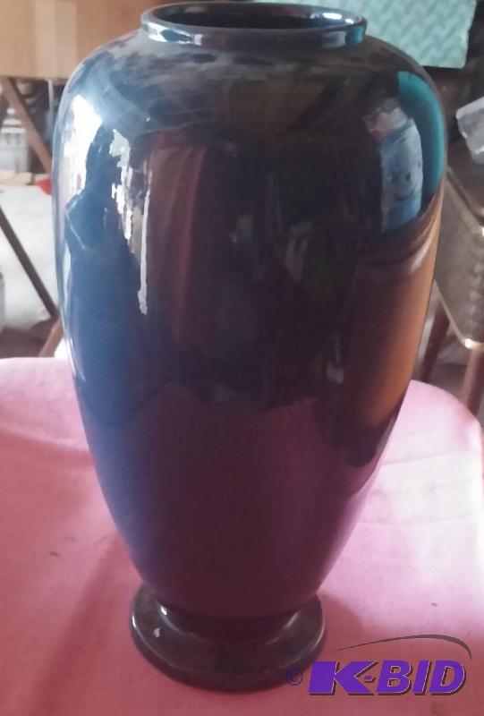 Vintage Blue vase 13 tall