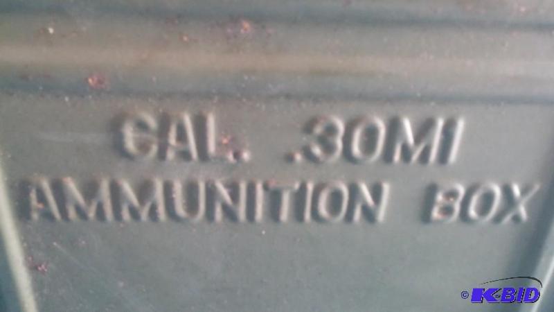 Metal Ammunition Ammo Box CAL. .30M1 Reeves Made World War Two WW II 2