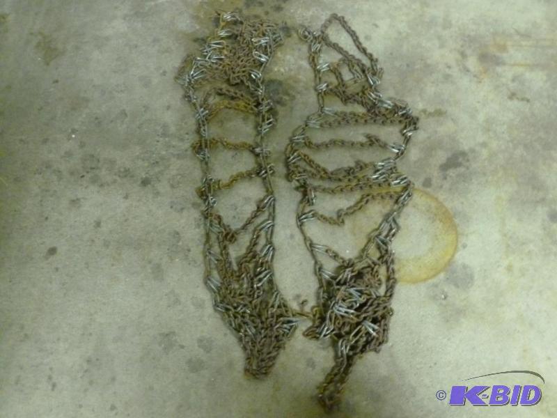 John Deere Lawn Tractor Tire Chains, Was Used...