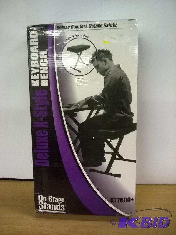 lot 14 image: On-Stage Stands Keyboard Bench, KT7800