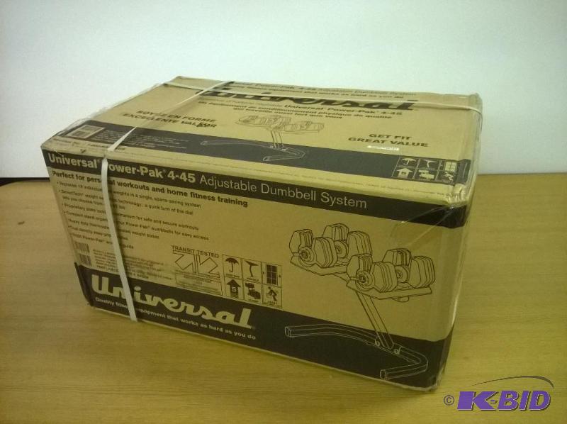lot 15 image: Nautilus Universal Power-Pak 4-45 Adjustable Dumbbell System