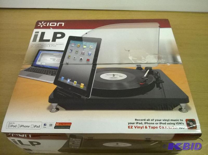 lot 59 image: Ion iLP Digital Conversion Turntable for iPhone, iPad and iPod