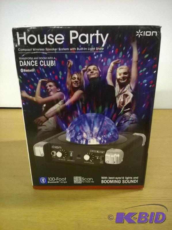 lot 43 image: ION House Party Portable Sound System with Built-In Light Show