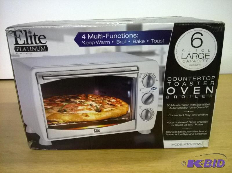lot 5 image: MaxiMatic ETO-180W Gourmet Elite Toaster Oven