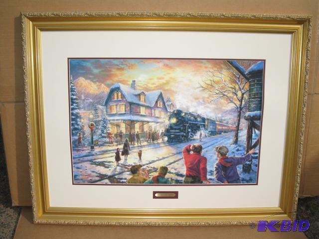Thomas Kinkade, &quotAll Aboard for Christma...