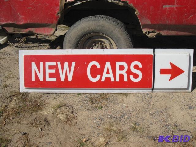 New Car Sign, 6x2 feet...