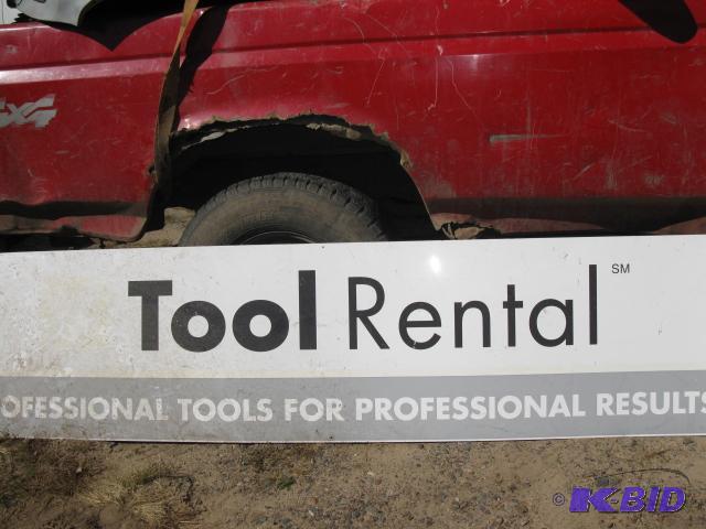 Tool Rental Sign...