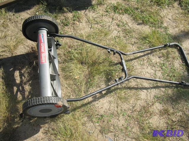 reel mower, works...