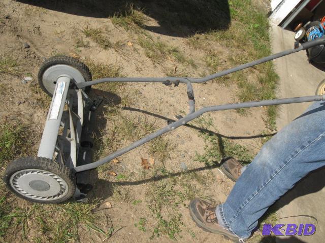 reel mower, works...