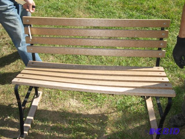 outdoor bench...